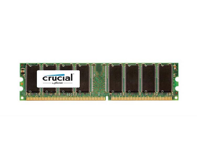 CT566286 | Crucial 1GB DDR-400MHz PC3200 non-ECC Unbuffered CL3 184-Pin DIMM Memory Module Upgrade for Supermicro SuperServer 5013C-M