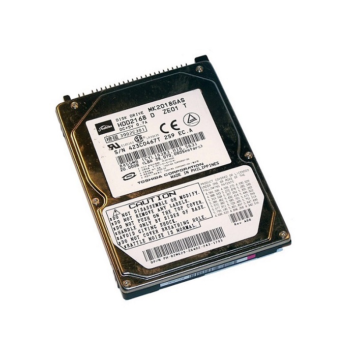 MK2018GAS | Toshiba 20GB 4200RPM ATA-100 2MB Cache 2.5 Hard Drive