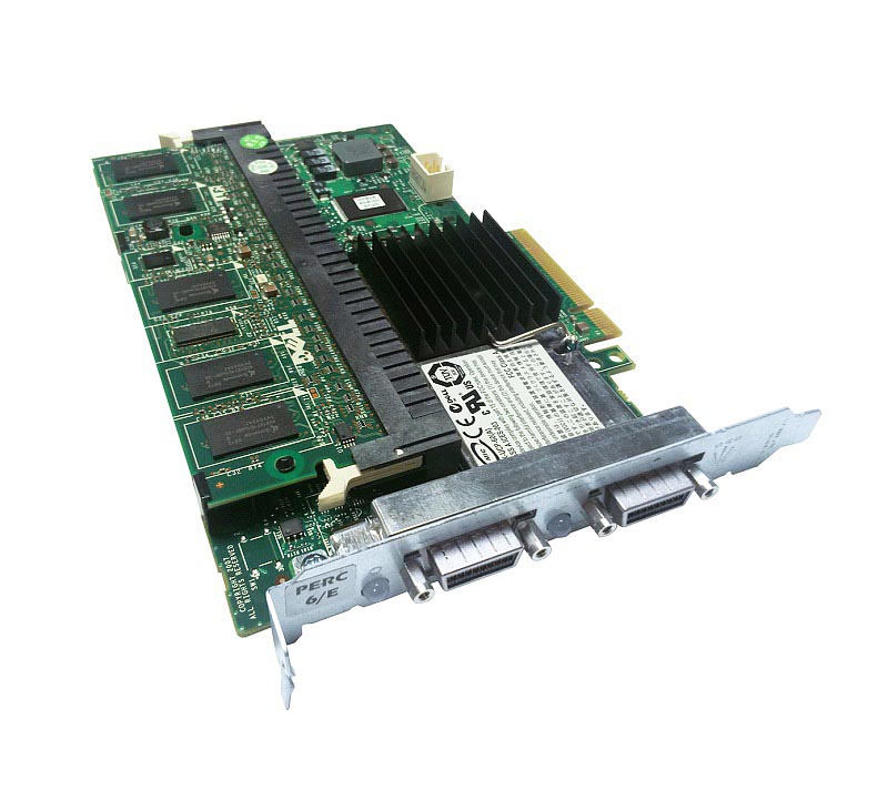 0J155F | Dell PERC 6/E Dual Channel PCI-Express SAS RAID Controller