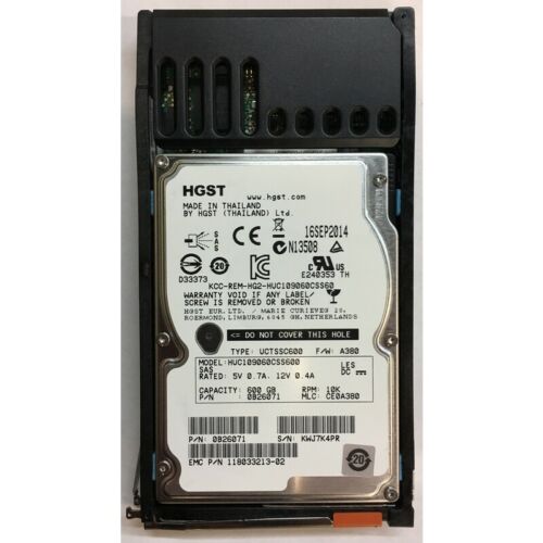 0B26071 | Hitachi 600GB 10000RPM SAS 6 Gbps 2.5 64MB Cache Hard Drive