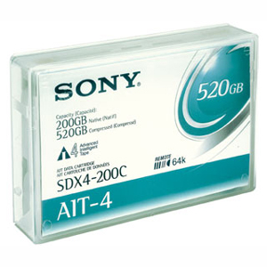 SDX4200CN | Sony AIT-4 Tape Cartridge - AIT AIT-4 - 200GB (Native) / 520GB (Compressed) - 1 Pack