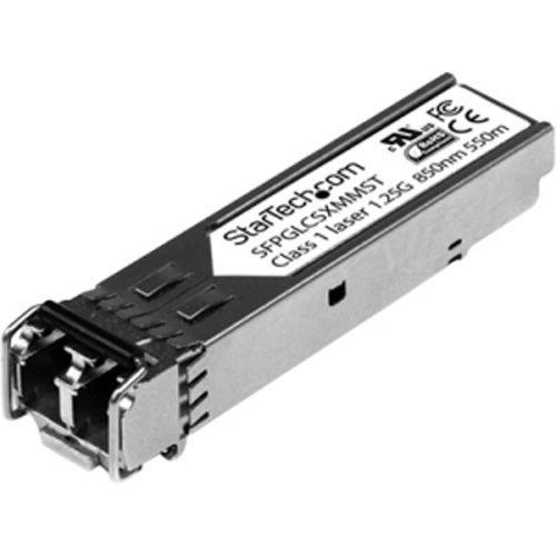 SFPGLCSXMMST | StarTech 1Gb/s 1000Base-SX 850nm 550m Multi-Mode SFP Transceiver Module