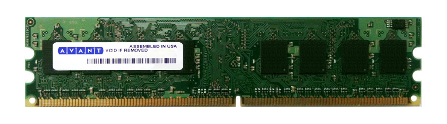 AVF6428U61E5066FF | Avant 1GB DDR2-1066MHz PC2-8500 non-ECC Unbuffered CL7 240-Pin DIMM 1.8V Single Rank Memory Module