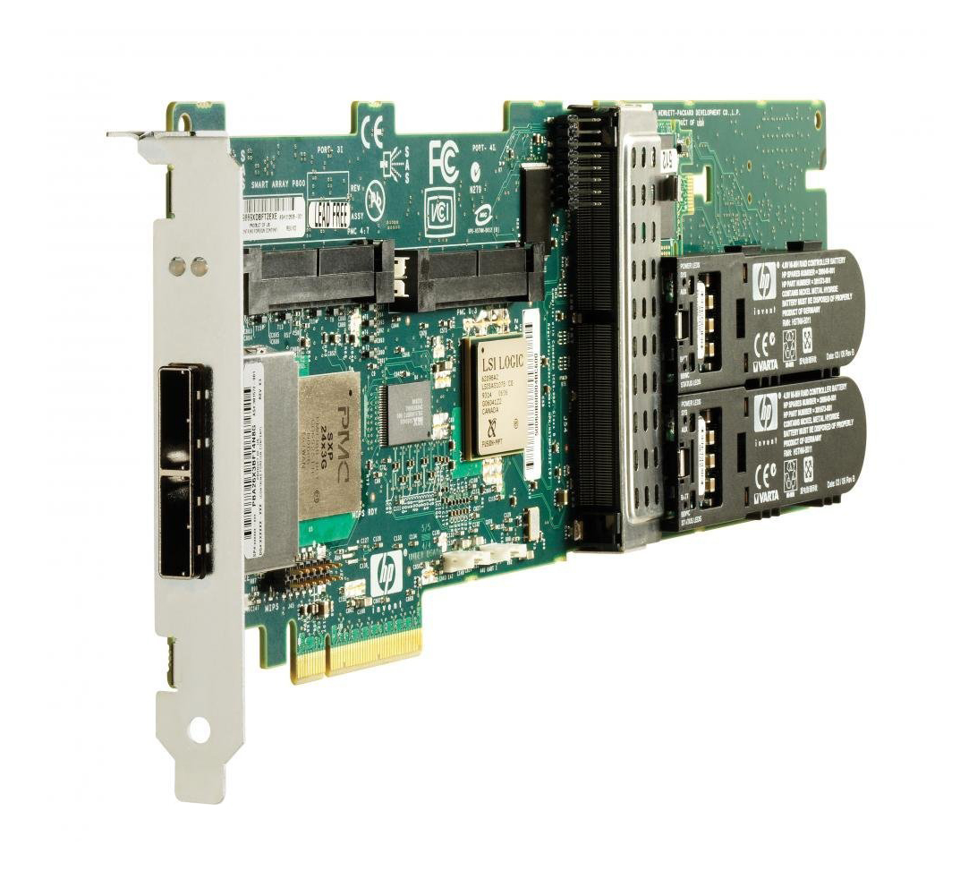 462832B21 | HP Smart Array P411 PCI-Express x8 512MB BBWC (Battery Backed Write Cache) Serial Attached SCSI (SAS) 300MBps RAID Storage Controller Card