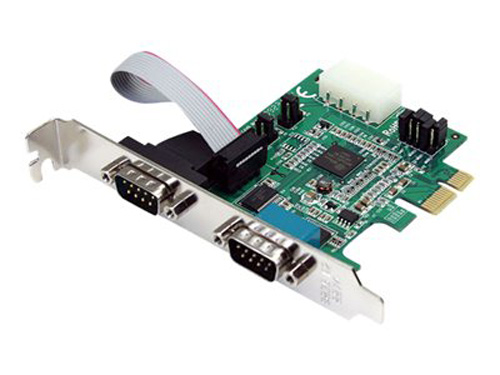 PEX2S952 | StarTech 2-Port Native PCI Express RS232 Serial Adapter Card