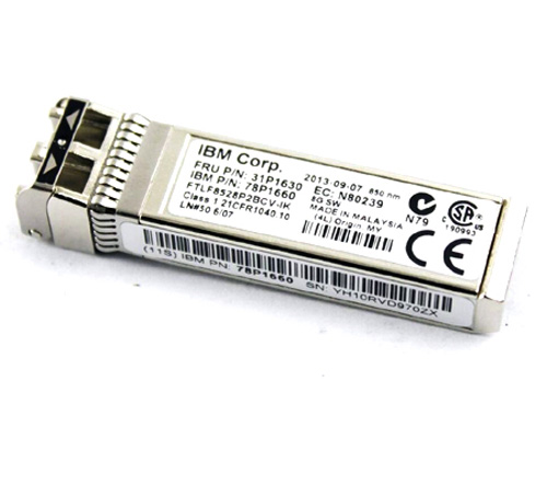 31P1630 | IBM 8Gb SR SW FC SFP+ 850nm Optics Transceiver Module