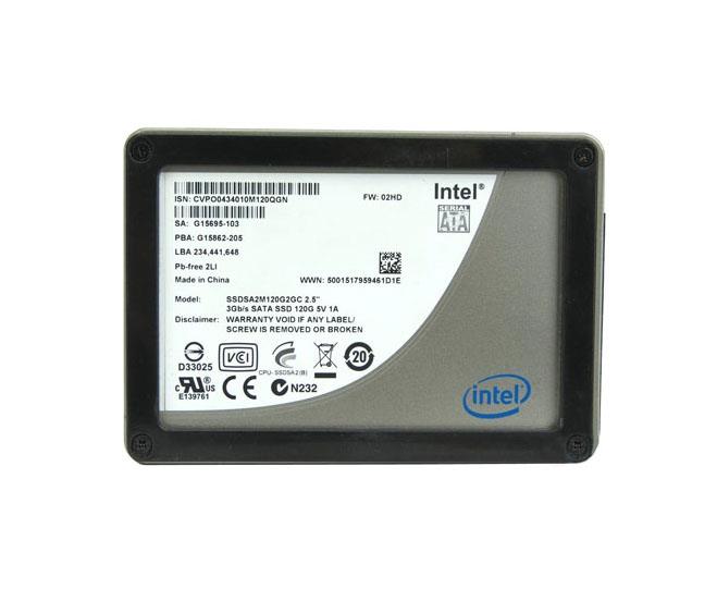 SSDSA2M120G2GC | Intel X25-M 120GB MLC SATA 3Gbps 2.5 Internal Solid State Drive (SSD)