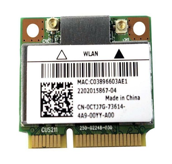 CTJ7G | Dell Ar5b22 Bigfoot Killer N-1202 Wireless N Bluetooth 4 WLAN Card