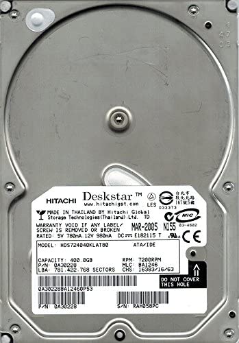 0A30228 | Hitachi 400GB 7200RPM ATA 100 3.5 8MB Cache Deskstar Hard Drive