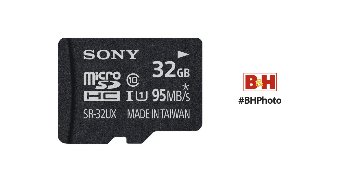 SR32UXA | Sony 32GB Class 10 microSDHC UHS-I Flash Memory Card