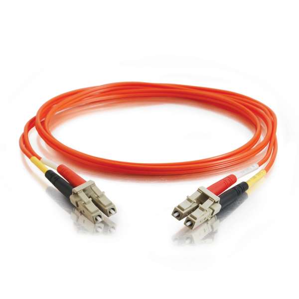 33028 | C2G 2m Lc-lc 50/125 Om2 Duplex Multimode Pvc Fiber Optic Cable - Orange - NEW