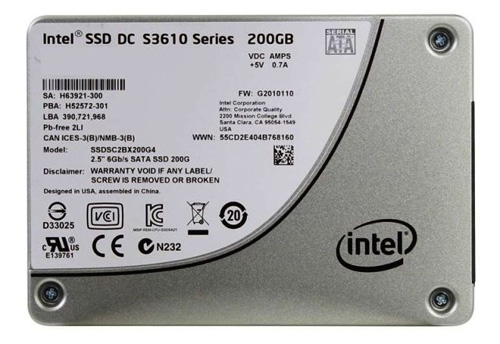 SSDSC2BX200G4 | Intel 200GB MLC SATA 6Gb/s 2.5 Enterprise Class DC S3610 Series Solid State Drive (SSD) - NEW