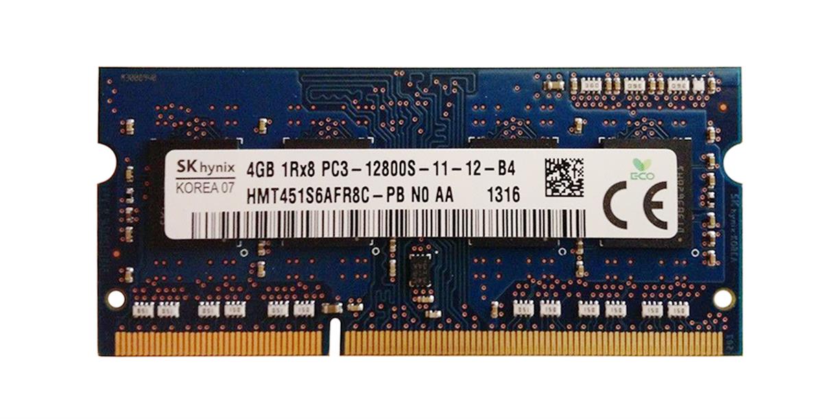 HMT451S6AFR8C-PBN0 | Hynix 4GB DDR3 SoDimm Non ECC PC3-12800 1600Mhz 1Rx8 Memory