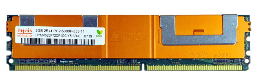 HYMP525F72CP4D2-Y5 | Hynix 2GB DDR2-667MHz PC2-5300 Fully Buffered CL5 240-Pin DIMM 1.8V Dual Rank Memory Module