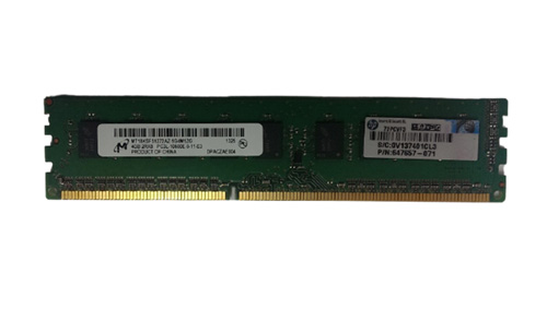 647657-071 | HP 4GB 2RX8 PC3L-10600E DDR3 Memory Module