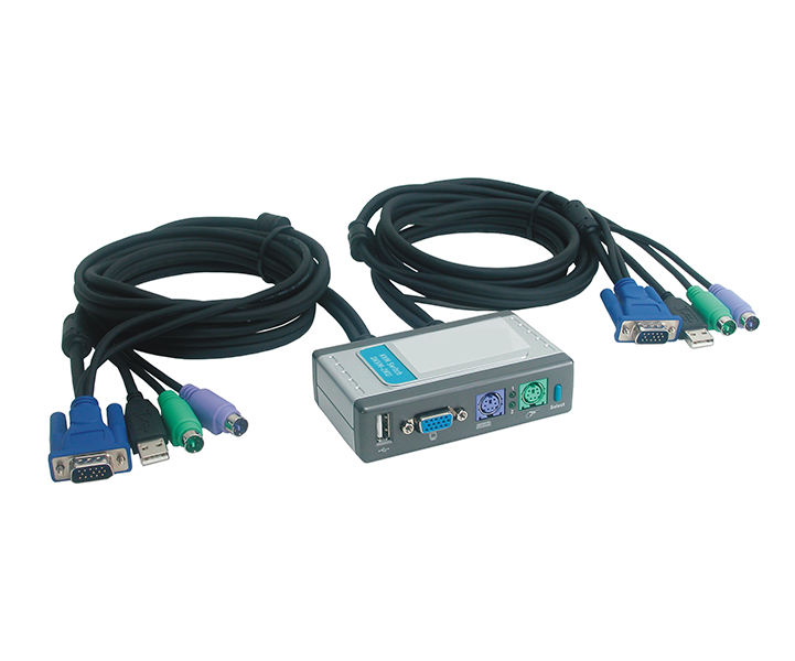 dkvm-2k | D-Link DKVM-2K 2-Port KVM Switch 2 x 1 2 x mini-DIN (PS/2) Keyboard 2 x mini-DIN (PS/2) Mouse 2 x HD-15 Video Desktop