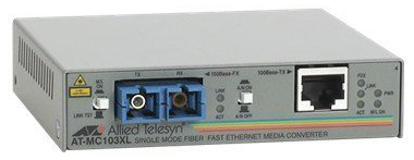 AT-MC103XL-60 | Allied Telesis 100Base-TX/ FX-SC SMF 15km Standalone Media Converter