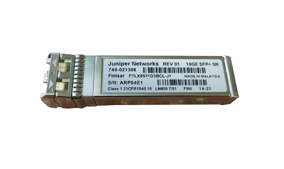 FTLX8571D3BCL-J1 | Juniper 10GBase-SR Multimode 300m 850nm LC Connector SFP+ Transceiver Module