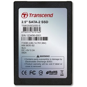 TS8GSSD25S-S | Transcend 8 GB Internal Solid State Drive (SSD) - 2.5 - SATA/150