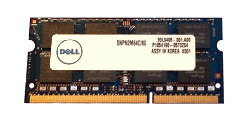 SNPN2M64C/8G | Dell 8GB DDR3-1600MHz PC3-12800 non-ECC Unbuffered CL11 204-Pin SoDimm 1.35V Low Voltage Memory Module