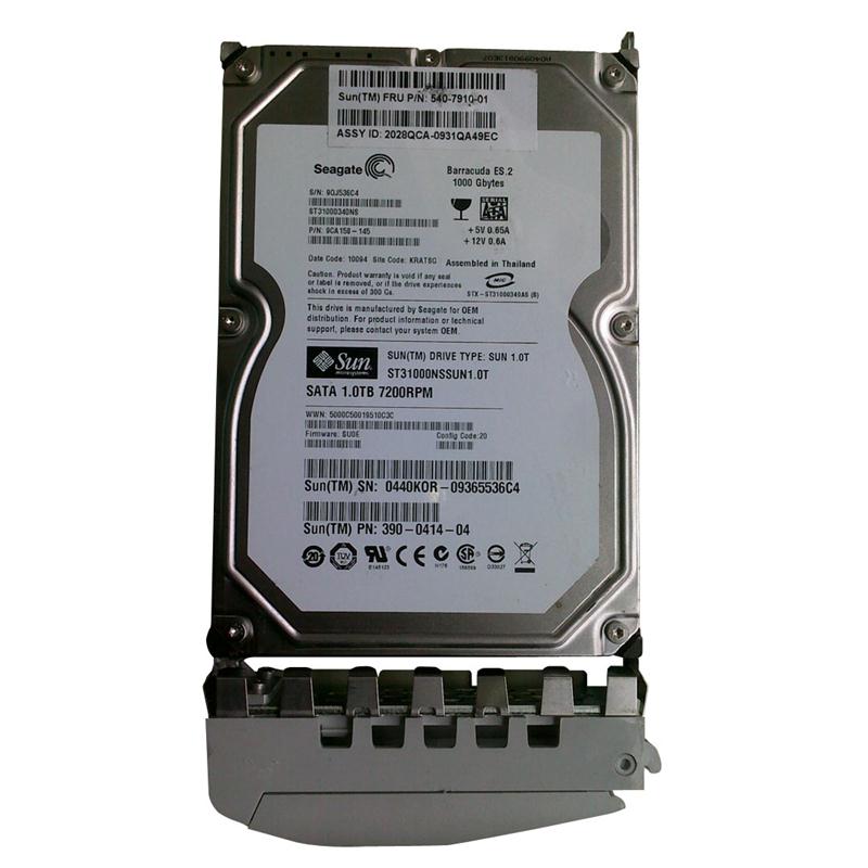 XTA-ST1NJ-1T7K | Sun 1TB 7200RPM SATA 3GB/s 32MB Cache 3.5 Hard Drive