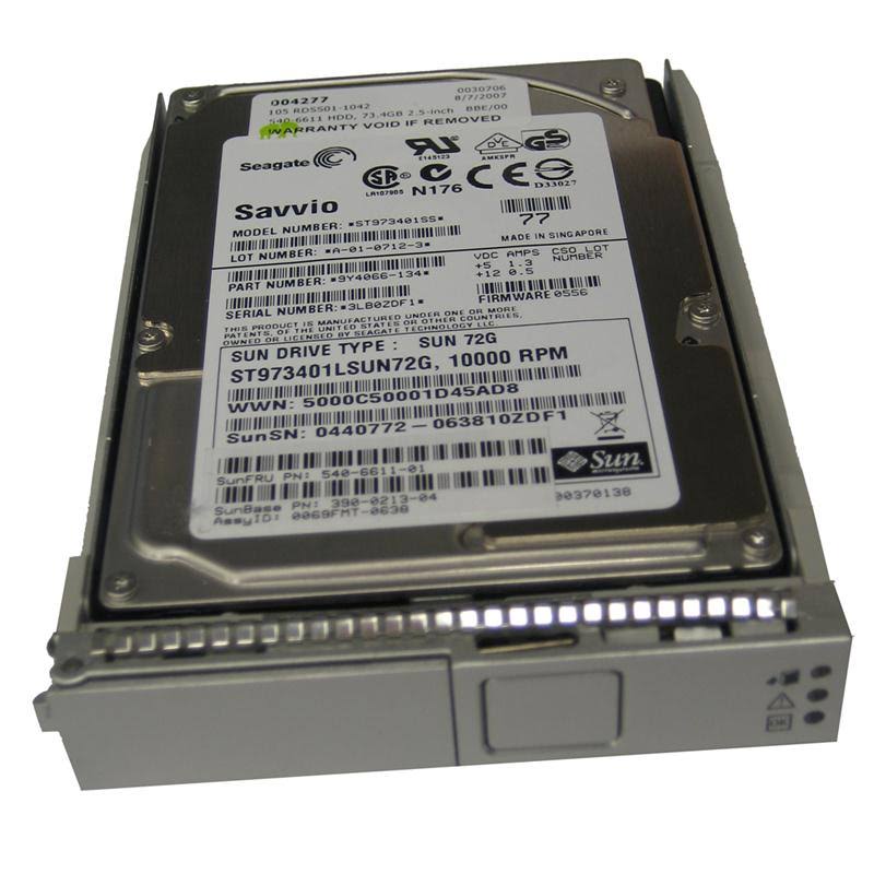 XRA-SS2CF-73G10K | Sun 73 GB 2.5 Internal Hard Drive - SAS - 10000 rpm - Hot Swappable