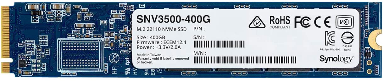 SNV3500-400G | Synology 400gb M.2 22110 PCIe 3.0 X4 NVME Internal Solid State Drive SSD - NEW