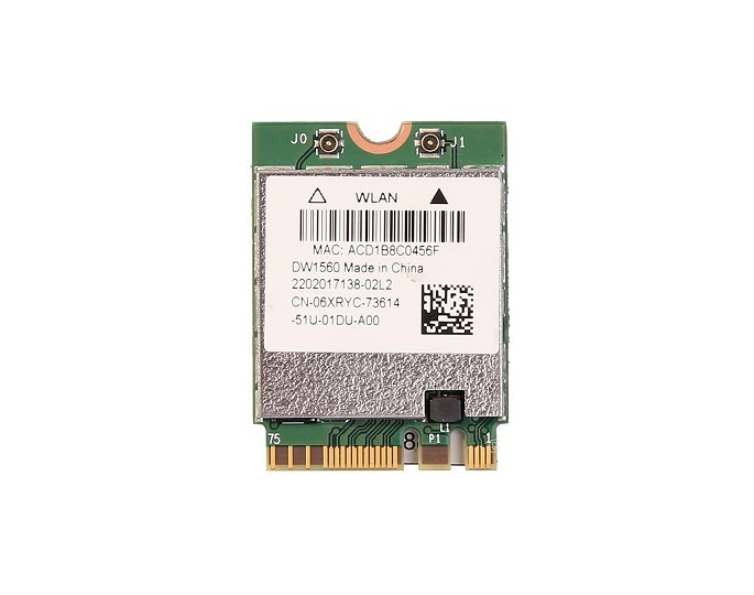 DW1560 | Dell Wireless-AC 867Mbps WiFi Bluetooth 4 Card by Broadcom