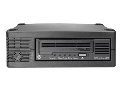 EH970SB | HP 2.5/6.25TB StoreEver LTO-6 Ultrim 6250 SAS External Tape Drive