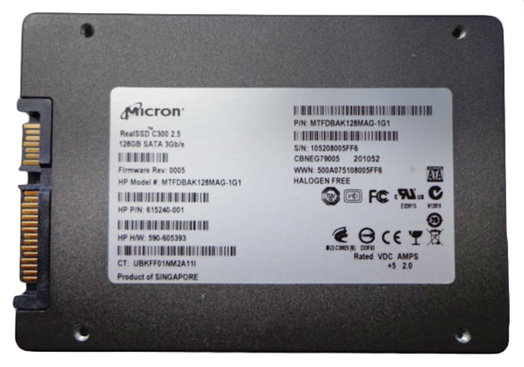 MTFDBAK128MAG-1G1 | Micron RealSSD C300 128GB SATA 3Gbps 2.5 Solid State Drive