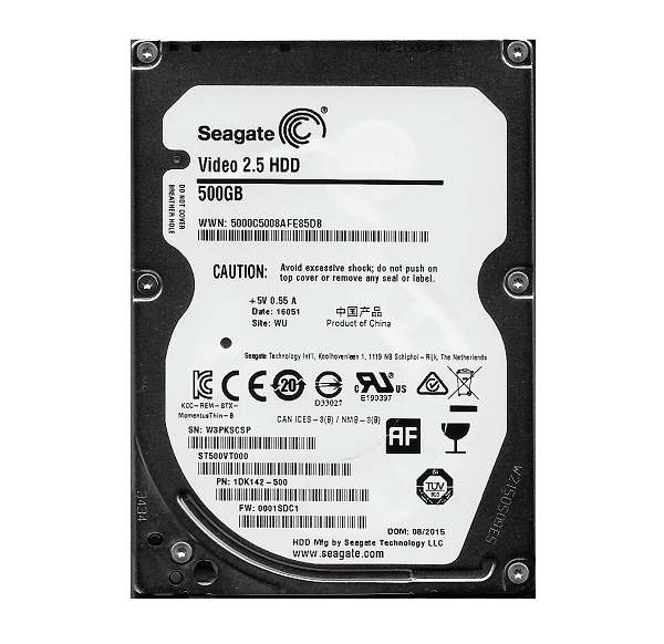 1DK142-500 | Seagate Video 2.5 500GB 5400RPM SATA 6Gb/s 2.5 Hard Drive