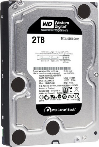 WD2002FAEX | WD Caviar Black 2TB 7200RPM SATA 6Gb/s 64MB Cache 3.5 Internal Hard Drive